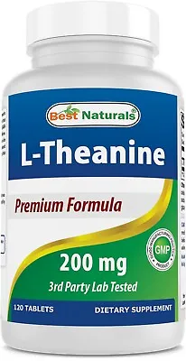 Best Naturals L-Theanine 200 Mg 120 Tablets • $9.99