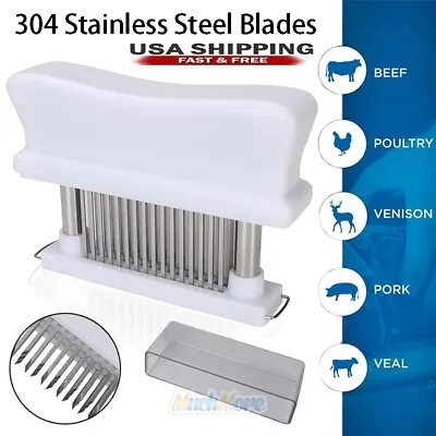 48 Stainless Steel Blade Meat Tenderizer Jaccard Style Beef Steak Chicken Tool • $16.81