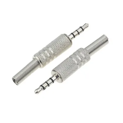 3.5mm 4 Pole Jack Plug For Audio Metal Rewireable Adapter Connector Soldering  • £2.13