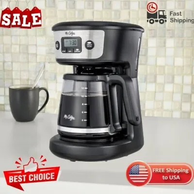 ☕ Mr. Coffee 12-Cup Programmable Coffee Maker☕Strong Brew  Stainless Steel • $25.99