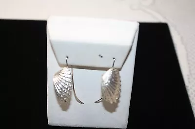 New Mignon Faget VENUS ANGEL WING DANGLE Sterling Silver 1 1/4  Pierced Earrings • $225