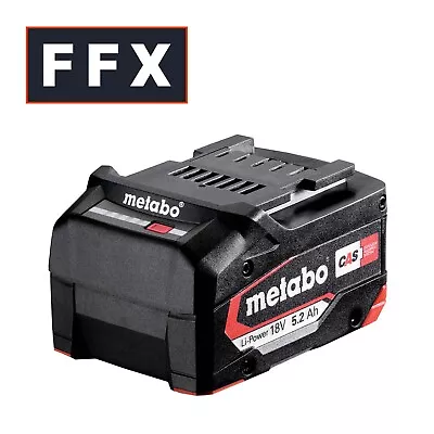 Metabo 18LIPO52 18v 5.2Ah Li-ion Slide In Battery Pack 625028000 4061792202221 • £66.98