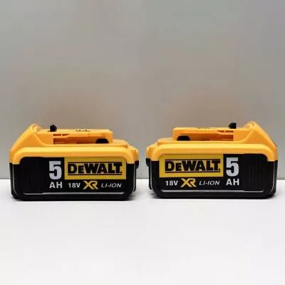 £96 • Buy 2 PCS Dewalt DCB184 18V 5Ah XR Li-ion Slide Lithium Ion Battery