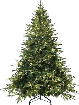 Artificial Christmas Tree Xmas Green Fir Tree Prelit Holiday Festive Decoration • $139.99