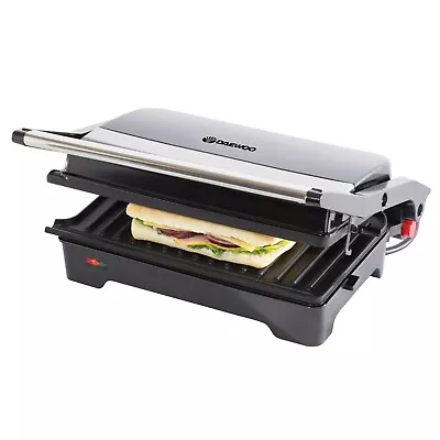 £27.89 • Buy Daewoo Electric Healthy Grill Sandwich Toaster Panini Toastie Maker Press No Fat