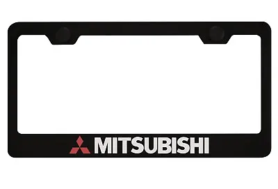 Black License Plate Frame For Mitsubishi • $10.99