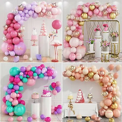 $5.99 • Buy Balloon Arch Kit + Balloons Garland Birthday Wedding Party Baby Shower Decor UK