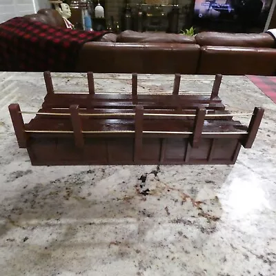 1 Ea.Nice Handmade Redwood G-Scale Girder Bridge With Brass Hand Rails 14   Long • $68