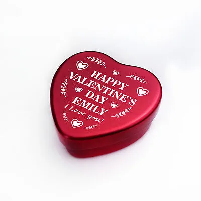 Personalised Valentines Gift For Her Him Tin Couple Gifts Valentines Day Gifts • £3.99