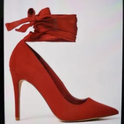 Red High Heels Shoedazzle Akeiyla Women’s Pumps High Risk Red Size 6.5 (A4) • $32.24