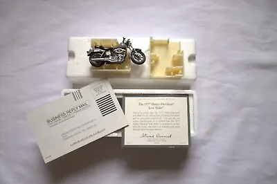 Franklin Mint B11wc33 1:24 Harley 1977 Low Rider New With Box $ Coa • $49.50