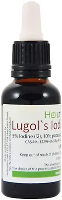 Lugols Iodine Solution 1 Oz. - 30 Ml | 15% Lugol's Liquid Formulation | Made 5 | • £12.82