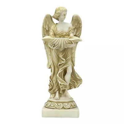 The Angel Of Baptism With Shell Cast Marble Greek Sculpture Statue • $41.90