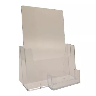 £8.72 • Buy A5 Leaflet Holder Flyer Brochure Dispenser & Business Card Holder Display Stand