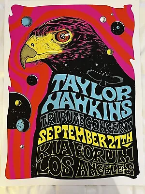 $450 • Buy Taylor Hawkins Tribute Concert Poster Kia Forum Foo Fighters New