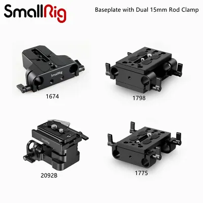 SmallRig Baseplate With Dual 15mm Rod Clamp 1798/1775/2092B/1674 • £16.90