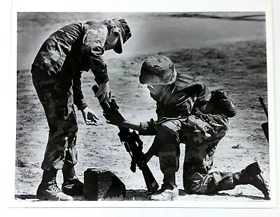 Parris Island Marine Bootcamp Female Soldier M203 Grenade 1988 VTG Press Photo • $13.50