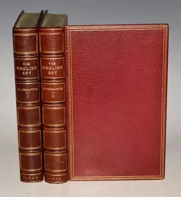 B Blackmantle The English Spy Illustrated Fine Binding Zaehnsdorf 2 Vol 1825 1st • $1085.17