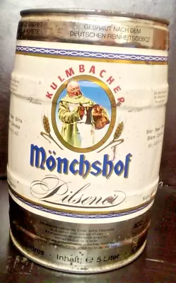 Kulmbacher Monchshof German Pilsner 5 Liter Keg 1.32 US Gallons Vintage • $38