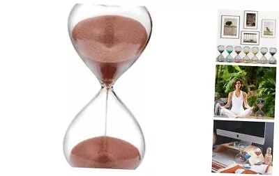 Hourglass 60 Minute Sand Timer Clock With Color Sand Large 60 Minute Cocoa • $18.97