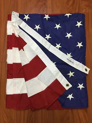 NOS Vintage ANNIN 5x8 American Flag DEFIANCE Cotton 50 Stars & Stripes Brochure • $26.25
