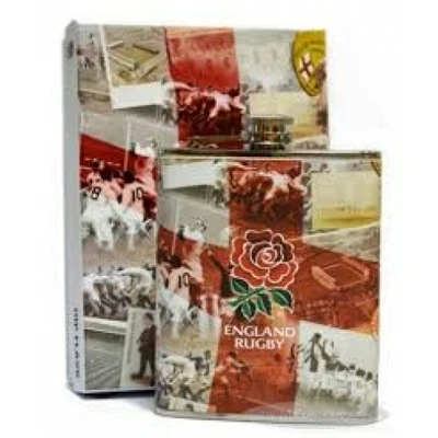 £9.95 • Buy ENGLAND RUGBY 6oz RETRO HIP FLASK WITH BOX