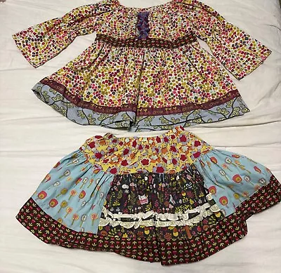 Matilda Jane Wonder Skirt & Tunic Character Counts Girls Heart Soul Pride Size 6 • $34.99