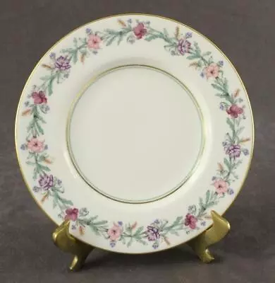 Vintage English China Royal Worcester 8  Salad Plate Elysian Pattern Floral Gold • $10.32