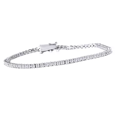 3ct. Round Cut Diamond Tennis Bracelet In 14k White Gold 7  • $2699.99