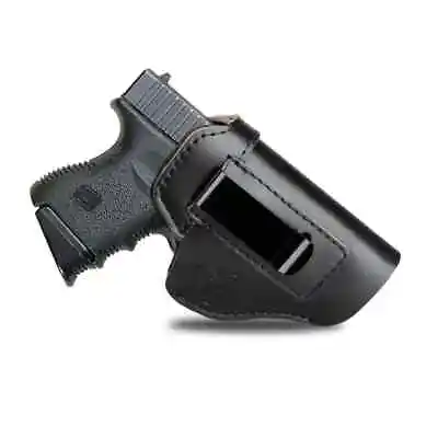Black IWB Leather  Hip Holster For Smith & Wesson M&P Shield 45 • $25.99