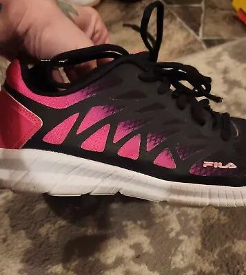 Fila Shoes Woman Size 8 New Pink Black • $9.99