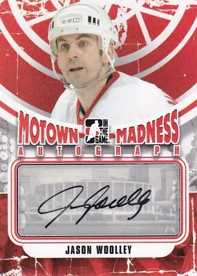 12-13 Itg Motown Madness Autograph Jason Woolley #a-jw Detroit Red Wings • $7.25