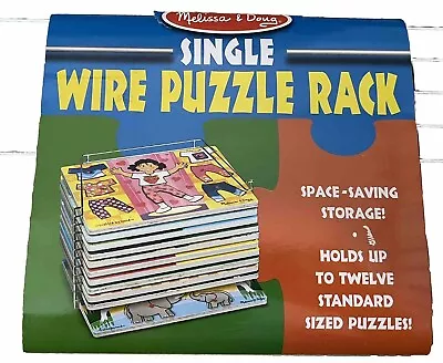 Melissa & Doug Wire Puzzle Storage Rack -Holds 12 Puzzles - Brand New • $19.95