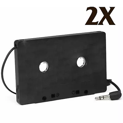 £4.50 • Buy 2X New Car Black Cassette Tape CD Adapter Converter For MP3 IPod Nano MD IPhone