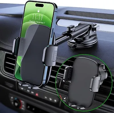 Car Phone Holder Mount - Universal - Fits IPhone Google Huawei - Cell Stand • $13.99