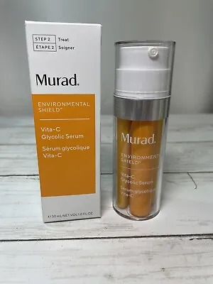 Murad Vita-C Glycolic Serum Environmental Shield Step 2 ~ 1 Oz/30 ML ~  NEW • $39.99