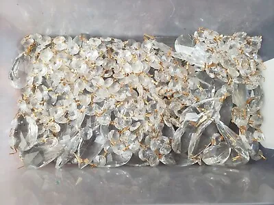 Vintage Crystal Glass Chandelier Parts • $45