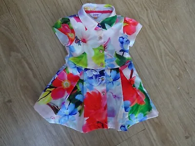 £3.99 • Buy TED BAKER Baby Girls Floral Summer Dress AGE 12 - 18 MONTHS Excellent