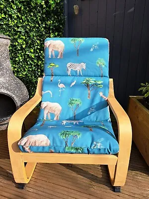 Ikea Poang Kids Chair Cover Slipcover Replacement Cover Cushion Washable • £22