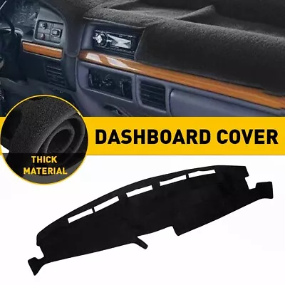 Black Dashboard Interior Pad For Ford F150 F250 F350 1992-1996 Dash Cover Mat US • $18.99