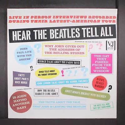 BEATLES: Hear The Beatles Tell All VEE-JAY 12  LP 33 RPM Sealed • $18