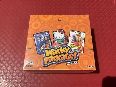 2015 WACKY PACKAGES SEALED HOBBY BOX (24PKS/10 STICKERS) Parody Cards • $82