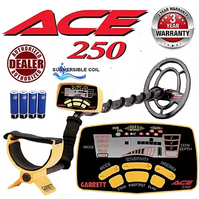 Garrett Ace 250 Metal Detector W/ WaterProof Coil~ Free Shipping • $224.95