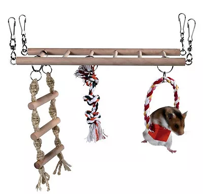 £11.29 • Buy Trixie Hamster, Mouse, Gerbil, Cage Hanging Suspension Bridge, Ladder, Toy, 6274