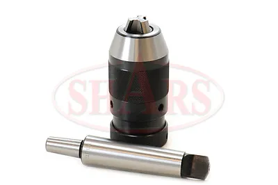 SHARS 5/8  PREMIUM 6JT KEYLESS DRILL CHUCK W/MT3 3MT MORSE TAPER SHANK ARBOR ^[ • $21.85