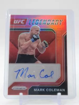 Mark Coleman 2022 Panini Prizm Ufc Legendary Red Autograph Auto /99 Q0094 • $2.25