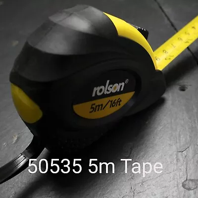 5 M X 19 Mm Tape Measure Yellow & Black Free Shipping • £3.59