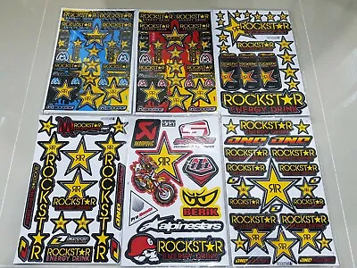 6 Rockstar Energy Metal Mulisha Motocross Yamaha Decal Racing Stickers MotoGP. • $18.22