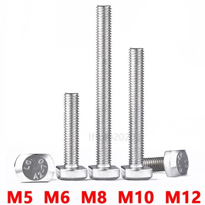 M5 M6 M8 M10 M12 T Bolt Drop In T Hammer Head T-Slot Screw A2 Stainless Steel • $4.23