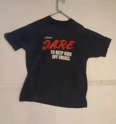 Vtg D.A.R.E. Shirt Graduate Edition Dare Resist Drugs Single Stitch XL T-Shirt  • $22